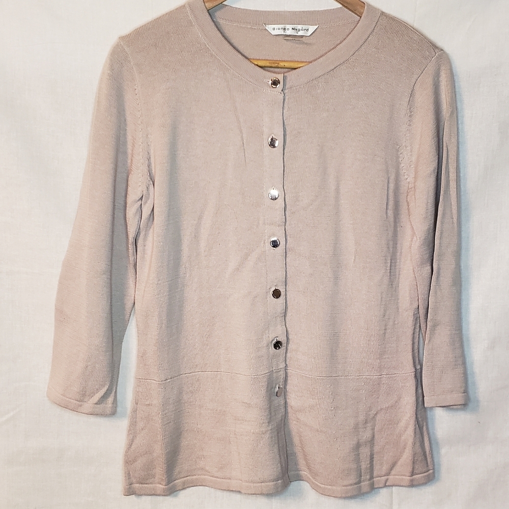 Elegant Taupe Cardigan Sweater